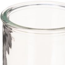Article Lot de 3 photophores ronds en verre transparent 8 cm