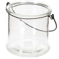 Article Photophore en verre suspendu Ø12 cm H12,5 cm - Lot de 2