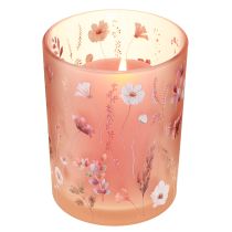 Article Lanterne décorative en verre à motif floral pour une touche d'élégance dans votre intérieur, 12,5 cm, lot de 2