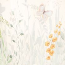 Article Lanterne décorative en verre à motif de papillons dans une prairie, pour une touche d'élégance dans votre intérieur, 18 cm, lot de 2