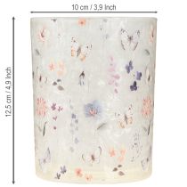 Article Porte-bougie chauffe-plat en verre à motif papillon pour des moments de détente, 12,5 cm, lot de 2