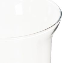 Article Bougeoir/vase en verre pour une décoration intérieure d'ambiance à l'élégance classique, 25 cm