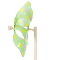 Article Moulin à vent décoratif pour jardin, à placer dans les parterres de fleurs, 47 cm, lot de 3.