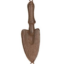 Article Carillon à vent en métal pour décoration de jardin Marron Ø13cm H76cm