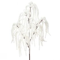 Article Branche décorative saule pleureur décoration hivernale paillettes blanches 82cm 2pcs