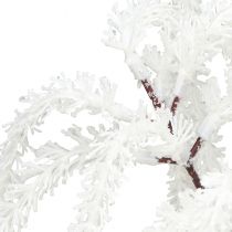 Article Branche décorative saule pleureur décoration hivernale paillettes blanches 82cm 2pcs