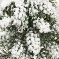Article Décoration d'hiver Sapin de Noël en vert blanc Ø7cm H14cm 4pcs