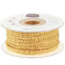 Article Fil de laine avec cordon en feutre mica jaune bronze Ø5mm 33m