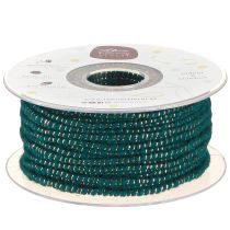 Article Fil de laine avec cordon en feutre cordon de laine turquoise doré Ø5mm 33m