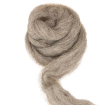 Article Laine feutrée décorative gris naturel 2 m pour loisirs créatifs et décorations florales