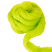 Article Laine Feutrée Verte 100 % Naturelle pour Décoration - 2 m