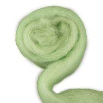 Article Bande de laine cardée décorative 2 m en laine coloris vert clair