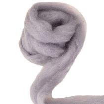 Article Laine cardée violette claire 2 m pour travaux créatifs et décoration
