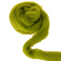Article Laine feutrée verte en rouleau 100 % laine 2 m pour décoration et loisirs créatifs