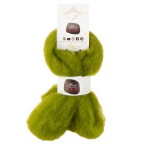 Article Laine feutrée verte en rouleau 100 % laine 2 m pour décoration et loisirs créatifs