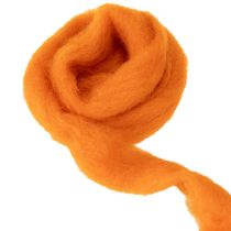 Article Fil de laine feutrée orange 2 m pour loisirs créatifs et décoration