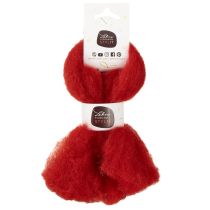 Article Laine feutrée rouge 2 m pour décoration et loisirs créatifs