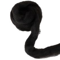Article Laine feutrée noire 2 m pour décoration et loisirs créatifs