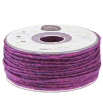 Article Cordon laine violet 3mm 100m