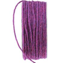Article Cordon laine violet 3mm 100m