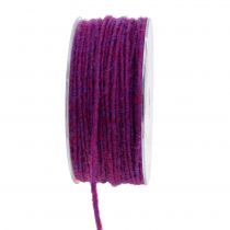 Cordon de laine coloré 3mm 100m