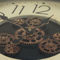 Article Décoration murale horloge murale engrenage bronze crème rétro Ø54cm