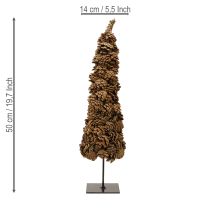 Article Cône de sapin de Noël décoratif naturel 14×50cm