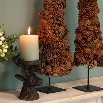Article Sapin de Noël en pommes de pin, décoration en pommes de pin, naturel, 14×50cm