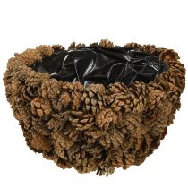Article Panier à plantes en cônes pommes de pin naturel Ø33cm H17cm