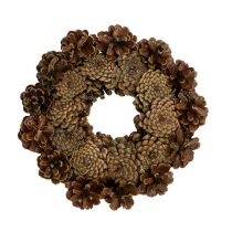 Article Couronne de pommes de pin basse Couronne plate Ø23cm