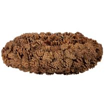 Article Vasque ronde en pommes de pin naturelles 38 cm brun 14 cm