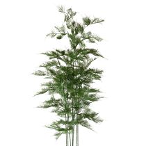 Article Kunstpflanze bambou vert 132 cm avec pot noir pour décoration intérieure