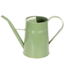 Article Arrosoir d'intérieur vintage en métal, vert menthe, 1,7 L ; vase décoratif, style rétro, H 23 cm