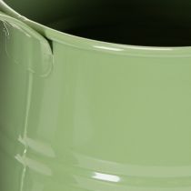 Article Arrosoir d'intérieur vintage en métal, vert menthe, 1,7 L ; vase décoratif, style rétro, H 23 cm