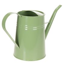 Article Arrosoir d'intérieur vintage en métal, vert menthe, 1,7 L ; vase décoratif, style rétro, H 23 cm