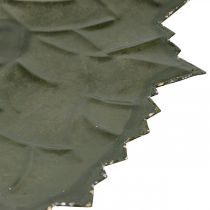 Article Bol décoratif feuilles d'automne en métal Ø33/40cm lot de 2