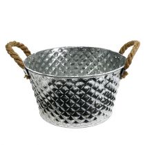 Article Bol zinc rond anses corde Ø25cm H14cm