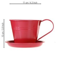Article Pot de plantation avec soucoupe pour jardins créatifs, 11 cm, lot de 6