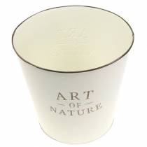 Article Cache-pot Zinc Art of Nature Crème Ø17.5cm H15cm