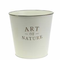 Article Cache-pot Zinc Art of Nature Crème Ø17.5cm H15cm