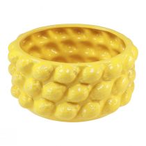 Article Jardinière citron bol en céramique jaune Ø26cm H12cm