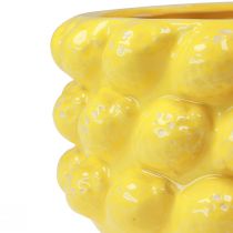 Article Jardinière citron bol en céramique jaune Ø26cm H12cm