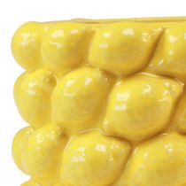 Article Vase citron jardinière céramique jaune citron Ø17cm H15cm