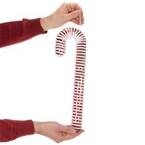 Article Kanne en plastique imitation sucre d’orge, décoration de Noël, 40 cm, rouge et blanche