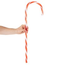 Article Zanneau en plastique imitation sucre 60 cm rouge et blanc lot de 3