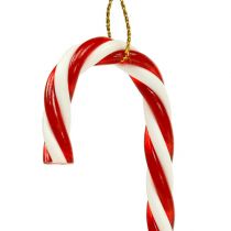Article Zuckerstange décorative rouge et blanche à suspendre - Lot de 5