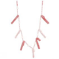 Article Guirlande décoration canne en bonbon Noël rouge blanc L120cm