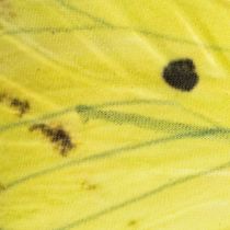 Article Branche décorative avec papillons jaunes en polyester, 75 cm