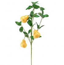 Article Branche décorative artificielle branche de poire décoration de branche jaune 75cm