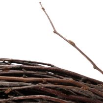 Article Couronne décorative classique en osier pour compositions créatives, 59 cm